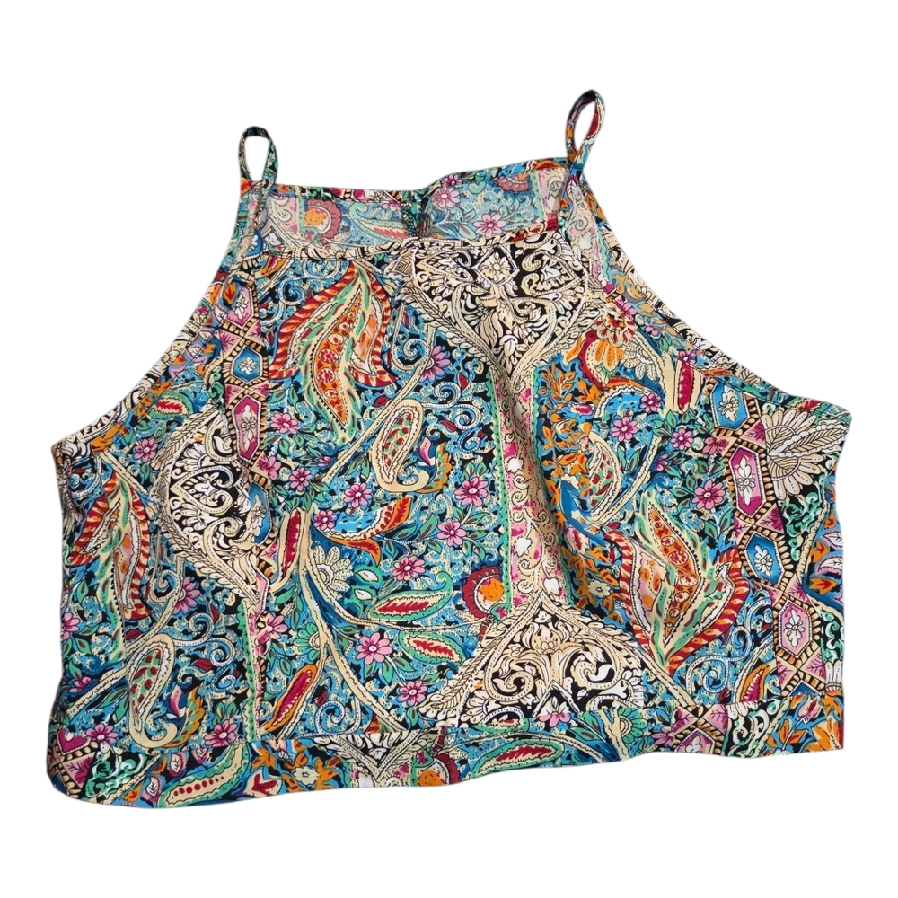Colorful Paisley Crop Top
